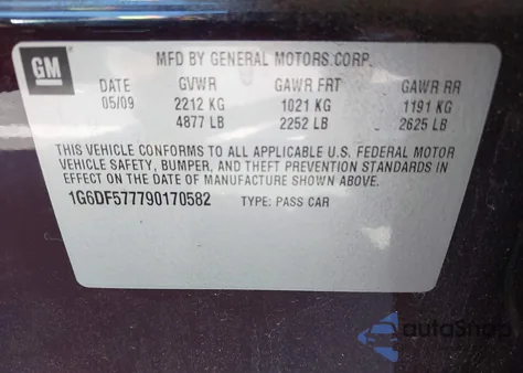 2009 Cadillac Cts Standard from USA, damaged, VIN 1G6DF577790170582